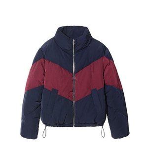 multicolor puffer jacket - tiffany young x h&m collection